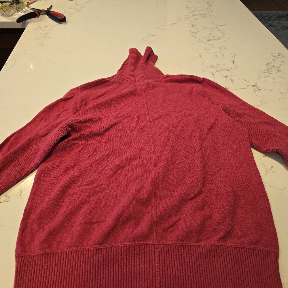 Sonoma Women's Vibrant Red Cowl Neck Sweater
